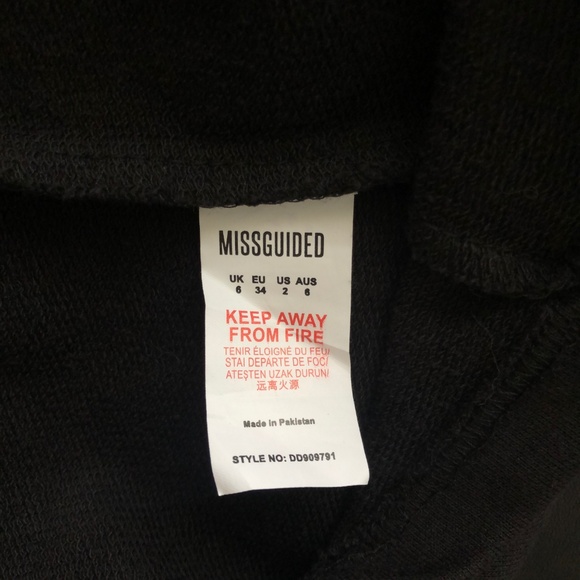 Missguided Binding Oversized Sports Dress Size 2 - Picture 6 of 8